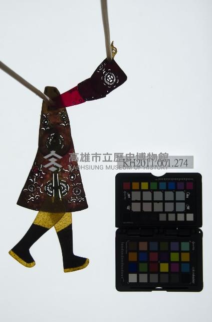 皮影戲簽桿立身偶-官爺（偶身）藏品圖，第1張