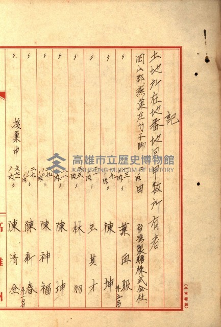 阿公店溪治水工事所地買收綴藏品圖，第180張