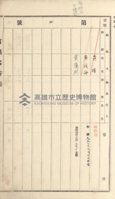 燕巢庄官租名寄帳（十六冊之內第三號）藏品圖，第78張