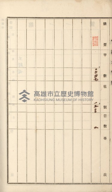 岡山街、楠梓庄官租名寄帳（十六冊之內第四號）藏品圖，第78張