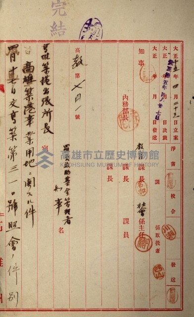 罹災救助基金所屬地處分關係書類
（罹災救助二十之八）藏品圖，第78張