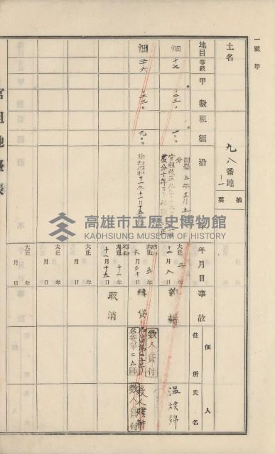 美濃庄官租地臺帳（二冊之內第二號）藏品圖，第78張