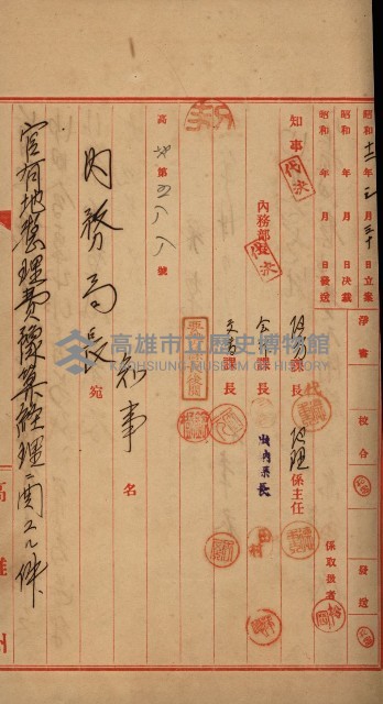 官有地整理費豫算關係書類
（地理系）藏品圖，第267張