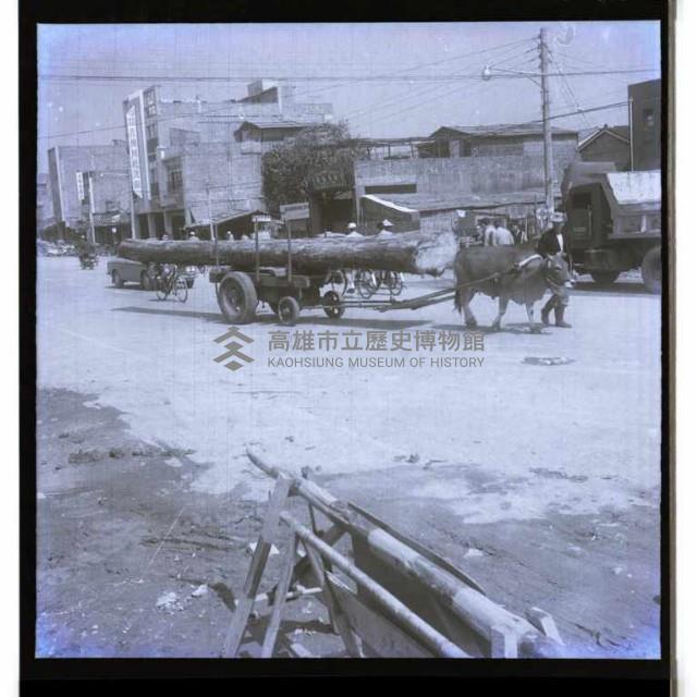 牛車托運原木藏品圖，第1張