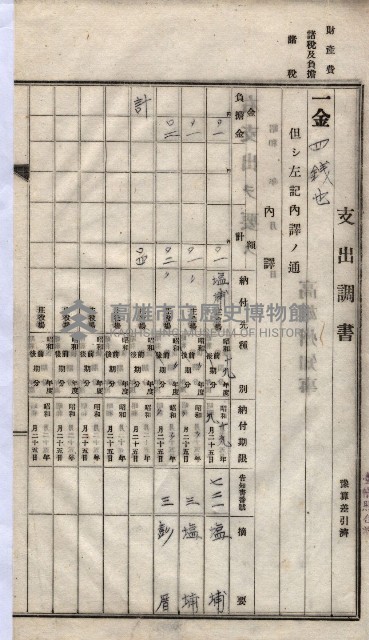 諸稅關係書綴藏品圖，第162張