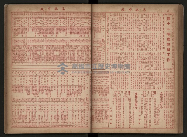 《高雄市政合訂本第三冊（50期-75期）》藏品圖，第61張