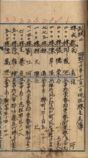當管內法人ニ關スル相續稅資料作成關係書類
（直稅第一條資料係）藏品圖，第62張