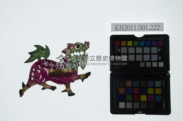 皮影戲動物偶-麒麟藏品圖，第1張