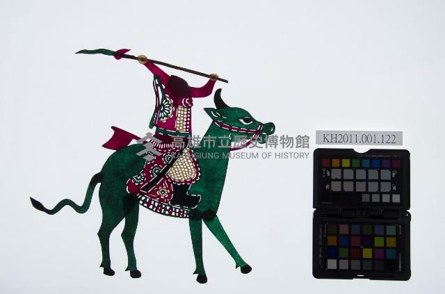 皮影戲偶男騎-道長騎獨角青牛（偶身）藏品圖，第1張