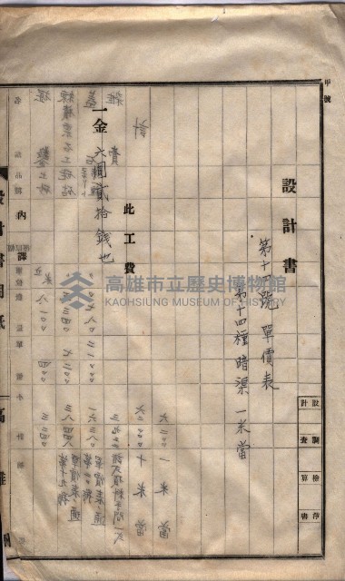 林德官土地區劃整理關係
（林德官、五塊厝關係－九之九）藏品圖，第126張