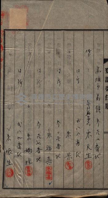 祭祀公業朱大經－買收登記關係書類
（買收關係－卅八之十九）藏品圖，第122張