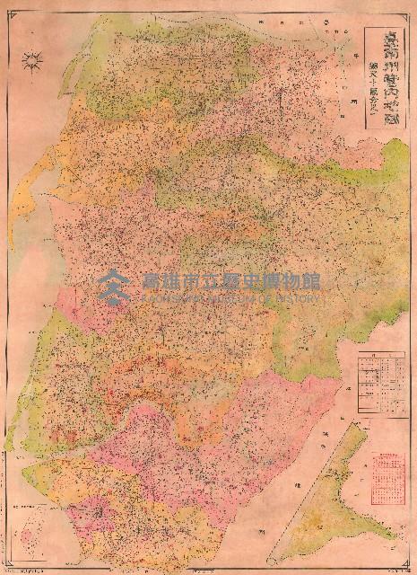 1937年臺南州管內地圖藏品圖，第1張