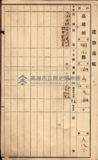 屠場建物臺帳（高雄州）藏品圖，第22張