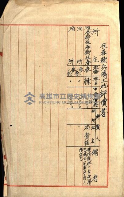 土地評價（陸軍）藏品圖，第22張