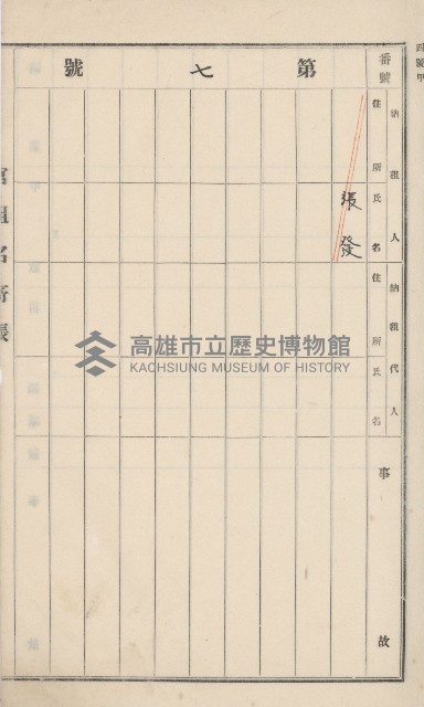 旗山街官租名寄帳（二之一）藏品圖，第23張