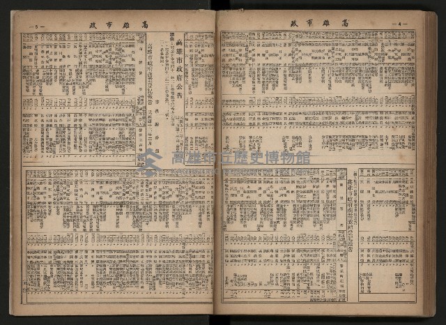 《高雄市政合訂本第三冊（50期-75期）》藏品圖，第101張