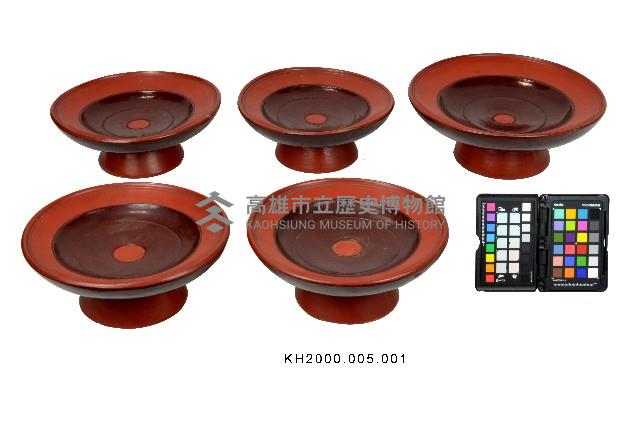 -1~-5：朱漆高足五牲盤藏品圖，第1張