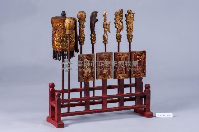 朱漆貼金媽祖座上型鑾駕儀杖藏品圖，第4張