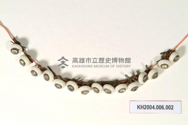 銀鑲琉璃鈕扣藏品圖，第1張