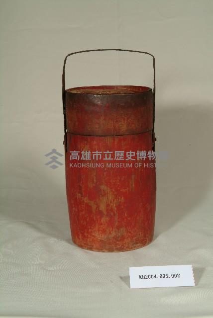 朱漆竹製飯桶藏品圖，第1張
