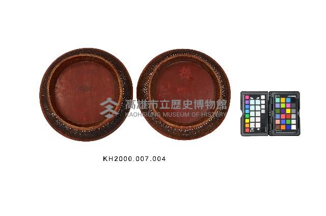 籐編朱漆果盤藏品圖，第2張