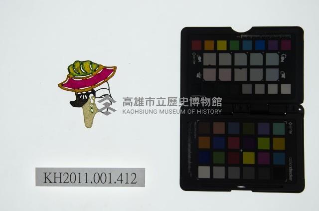 皮影戲偶頭-武旦藏品圖，第1張