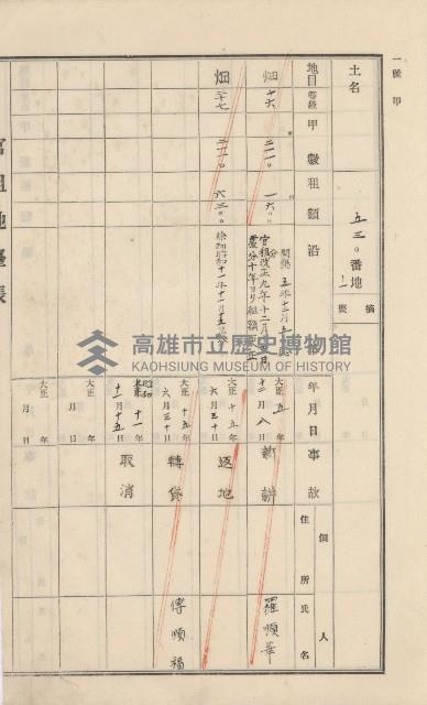 美濃庄官租地臺帳（二冊之內第二號）藏品圖，第112張