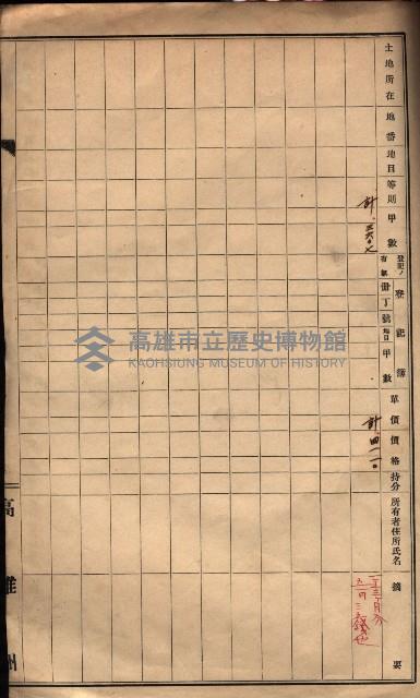 高臨營第一號ノ內第二十二第（15）工事（借地）
（左營）藏品圖，第12張