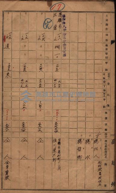 高臨營第五號A1號用地買收（左營、右冲）藏品圖，第12張