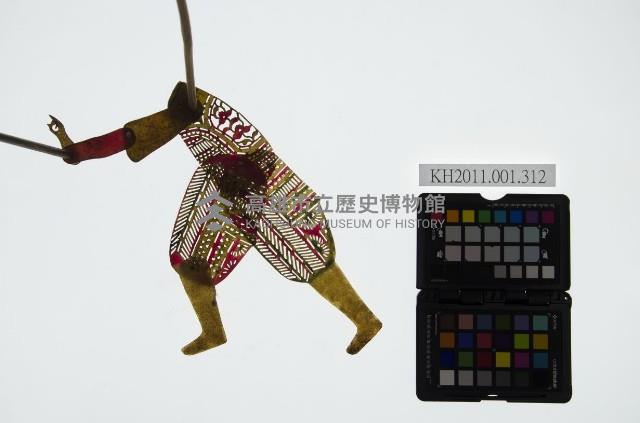 皮影戲簽桿立身偶-武林人士（偶身）藏品圖，第1張