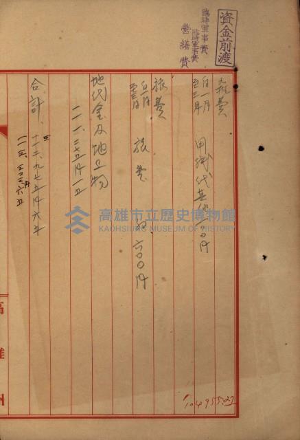 海軍豫算關係藏品圖，第454張