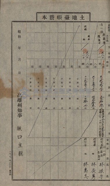 阿公店溪治水工事用道路寄附
（雜件綴）藏品圖，第55張