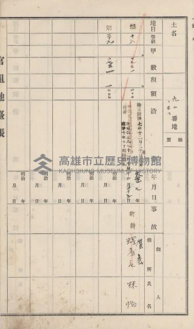 彌陀庄官租地臺帳（第十號）藏品圖，第52張