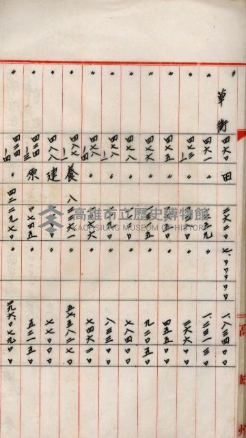 海軍用地高雄州公共用地交換件
（左營、草衙）藏品圖，第52張