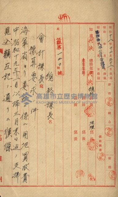海軍豫算關係藏品圖，第52張
