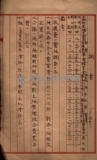 馬臨營第七二號用地買收
（1）、（22）、（31）藏品圖，第242張