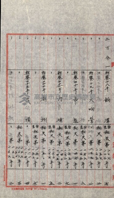 祕密地圖ニ關スル書類（高雄州）藏品圖，第850張