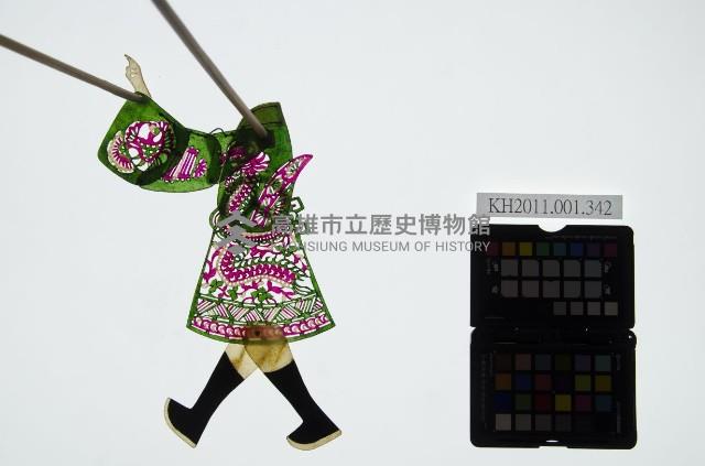 皮影戲簽桿立身偶-老相爺（偶身）藏品圖，第1張