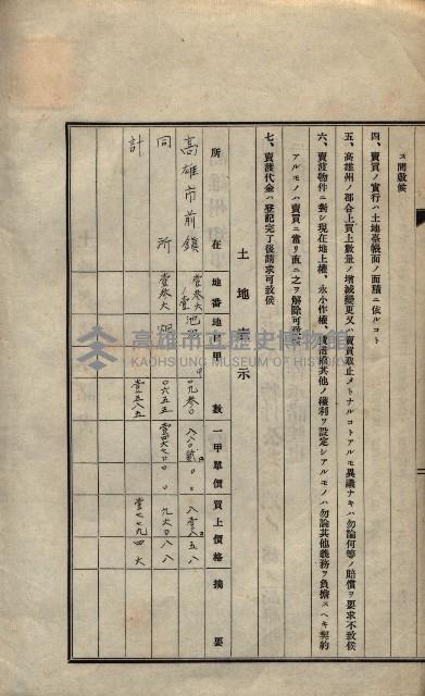 公共用地賣渡承諾書綴、賣渡證書（戲獅甲前鎮）藏品圖，第592張