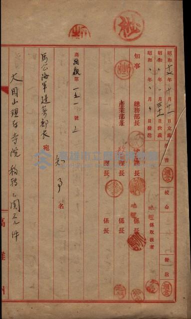 大岡山寺院移轉關係藏品圖，第192張