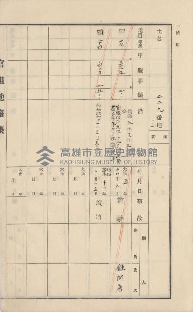 美濃庄官租地臺帳（二冊之內第二號）藏品圖，第92張