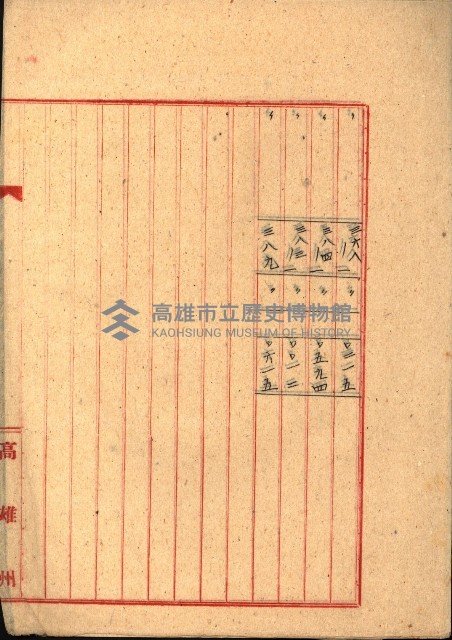 州有地貸付綴（高雄市）藏品圖，第287張