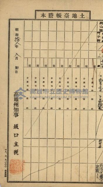 阿公店溪治水工事用地道路寄附願綴藏品圖，第82張