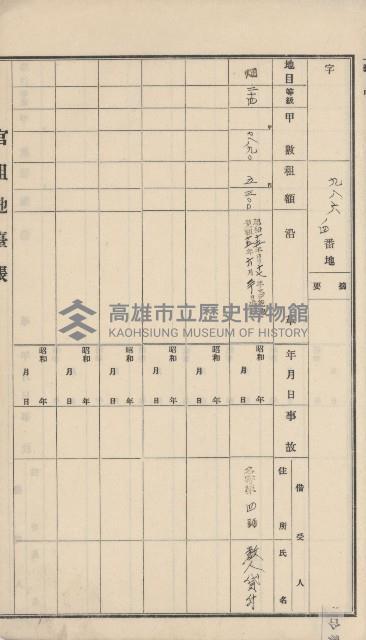 彌陀庄官租地臺帳（第十號）藏品圖，第82張