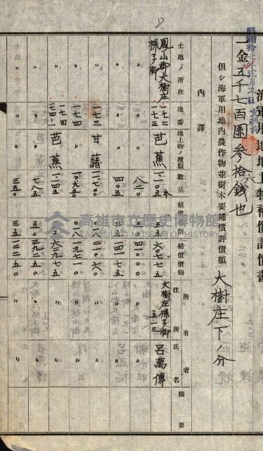 海軍用地水道敷地買收綴藏品圖，第83張