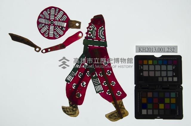 皮影戲簽桿偶身藏品圖，第1張