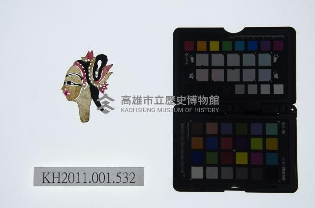 皮影戲偶頭-旦藏品圖，第1張