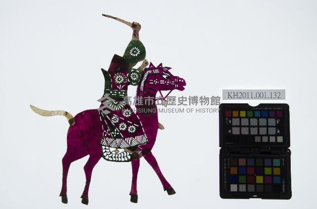 皮影戲偶女騎-武旦騎馬（偶身）藏品圖，第1張