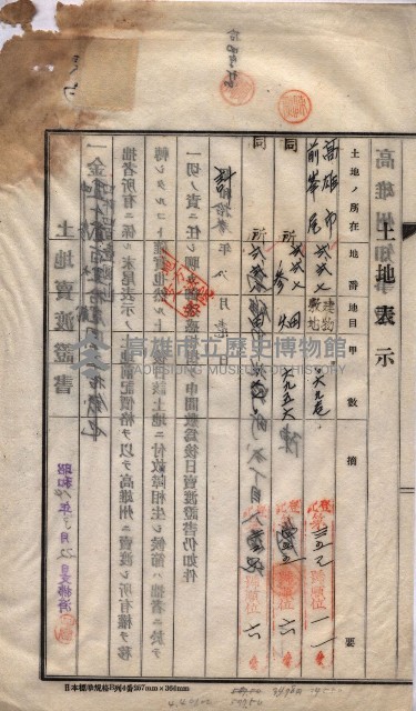 州買收地調書－登記濟証綴
（左營、埤子頭、前峰尾、內惟）藏品圖，第132張