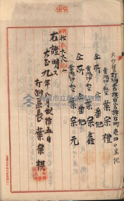 州財產－罹災救助基金所屬地築港用地買收關係
（罹災救助－二十之二）藏品圖，第32張